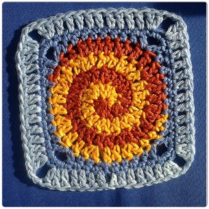 Crochet square motifs