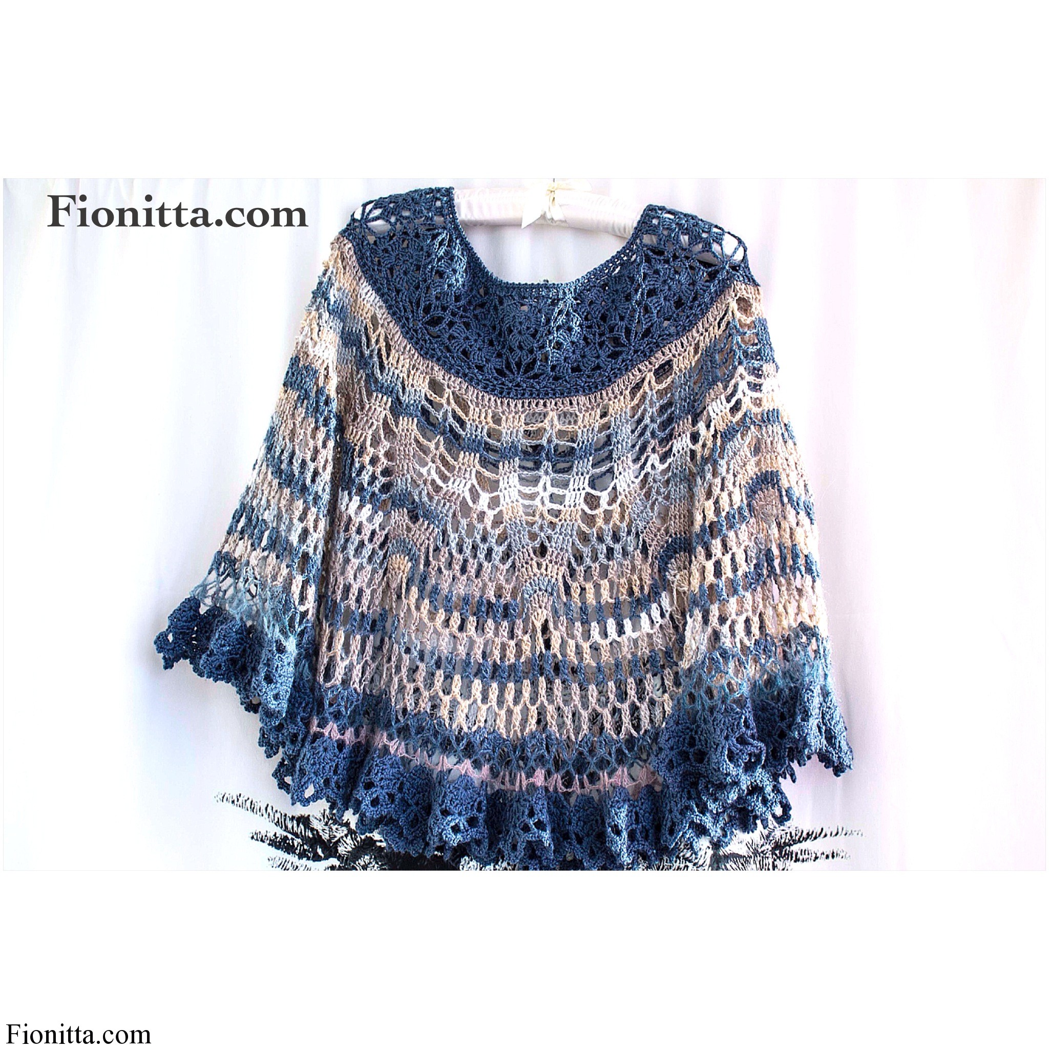 Transforming Old Shawl into New Poncho – Capelet