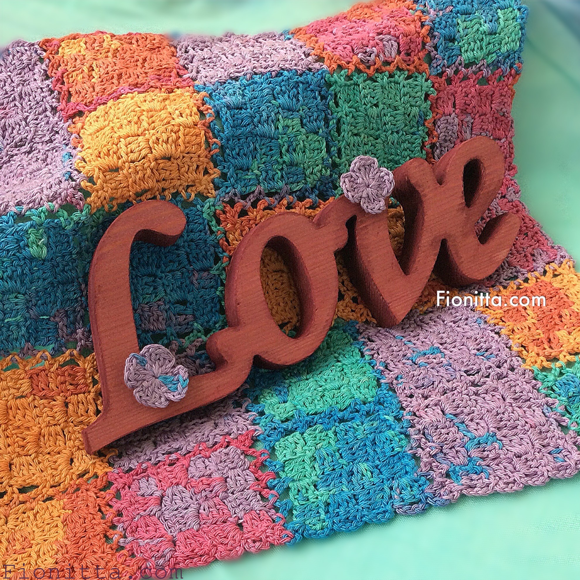 Crochet “square to square” by Fionitta