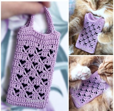 Crochet Hearts case